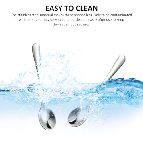 10 Stück Mini-Löffel, Süßer Edelstahl-Gewürzlöffel, Kreativer Metalllöffel, Multifunktions-Mini-Löffel, Praktischer Salzlöffel, Küchengeschirr Geschirr