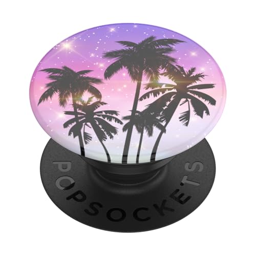PopGrip Poignée Universelle PopSockets Crépuscule Tropical pour Éviter les Chutes
