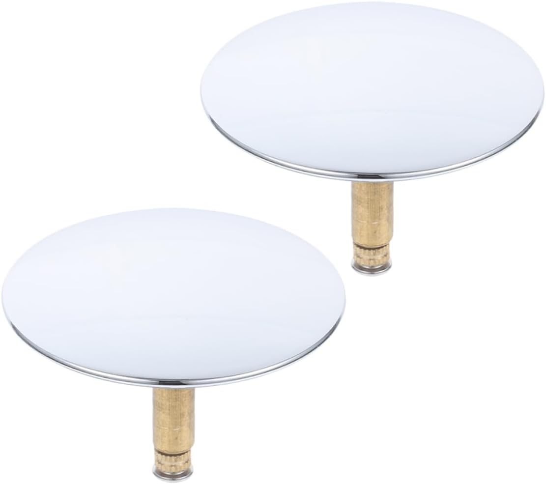 Hemobllo 2Pcs Bathtub Drain Plug Stopper Rotary Design for Filtration and Rapid Drainage Cover for Kitchen and Bathroom Sinks Easy Installation