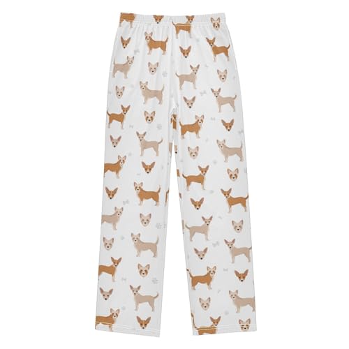 Boys' Pants Dog Cute Animal Paws Long Bottoms Jogger Pants Elastic Waist Trousers with Pockets S-XL