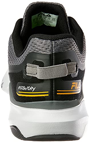 Tênis Recovery, FILA, Masculino, Preto/Grafite/Amarelo, 43
