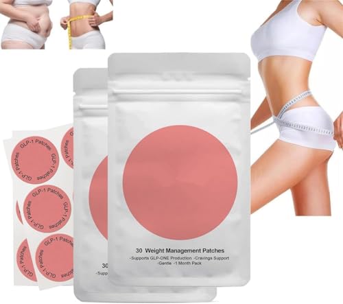 60 Piezas Glp1 Adelgazar Parches - Glp1 Patches Para Bajar De Peso Con Glutamina L, Berberina, Cromo, Granada Y Canela, Favorece El Metabolismo, Apto Para Uso Diario En Mujeres