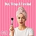 The Vintage Cosmetic Company Hair Turban Pink Polka Dots, Soft Microfibre Hair Wrap for Women and Girls, Absorbs Moisture Faster and Reduces Drying Time with a Vintage Touch