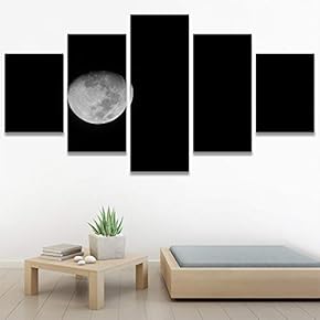 SIGNWIN 5 Panel Canvas Wall Art Aerial Astronomy...