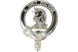Armiger Oliphant Scottish Clan Crest Badge in Sterling Silver