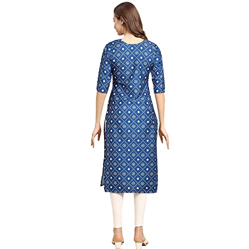 Image of Pinkmint Women's Crepe Digital Print Straight Kurta (Pack of 4)