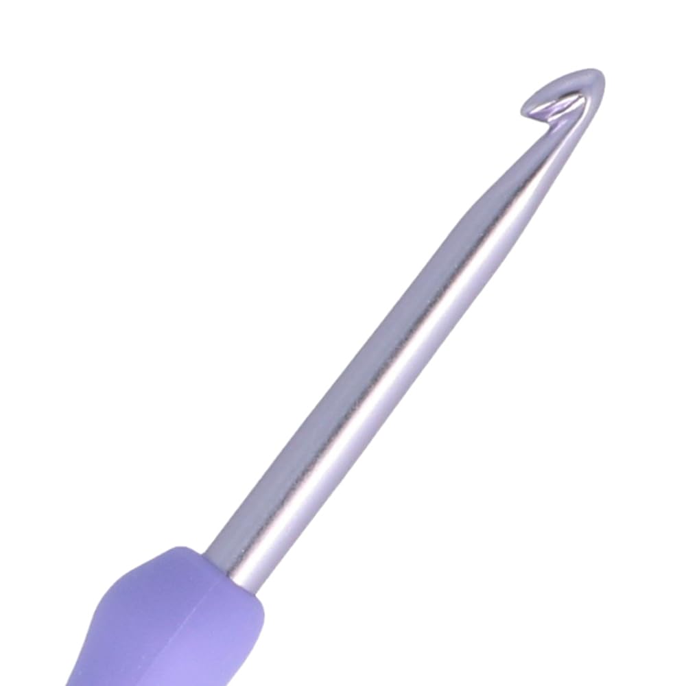 Tulip Etimo Murasaki Uncinetto Ergonomico 4.00mm Alluminio Softgrip Viola 1 Pezzo