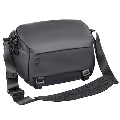 Image of INNOREL Camera Sling Bag,DSLR /SLR /Mirrorless Travel Waterproof Camera Bags Case Crossbody for Photographers with Tripod Holder and Removable Modular Inserts,6 Liters,Black