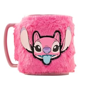 Tasse Fuzzy Mug Angel Disney 440ml - Céramique avec Fourrure Amovible