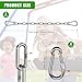 SELEWARE 2-Pack Stainless Steel Swing Chains with Carabiners – 29