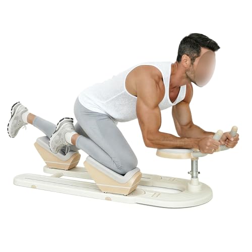 KUSOLE Entrenador de torsión y Estiramiento de Columna, para Cintura y Abdominales, con Tres Niveles de Altura Ajustable, Capacidad de Peso de 100 kg, con Temporizador LED