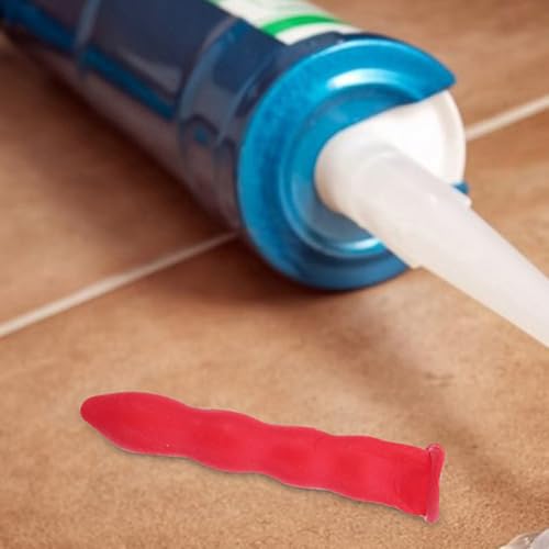 Tapones rojos de látex para tubos de masilla, 45 piezas miniatura 6