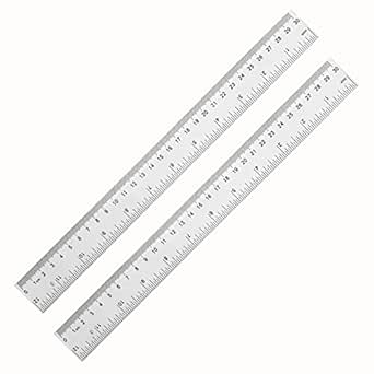 YouOKLight Plastic Ruler 30cm, clear ruler,Transparent Ruler 12 inch,Metric Ruler,ruler 30cm for School,Transparent Straight rulers for Kids,and Office use,Drafting Tools,Measuring Tools,Pack of 2.