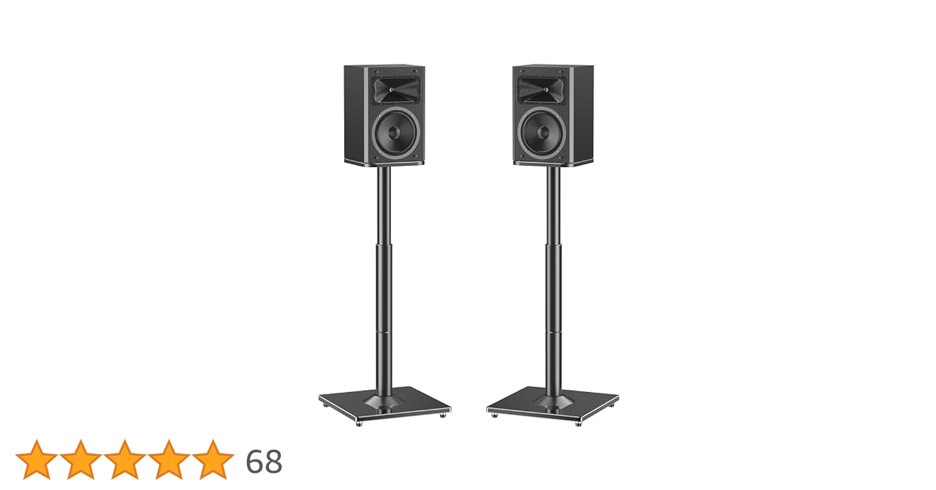 Amazon | MOUNTUP ユニバーサルスピーカースタンド ペア 28.3