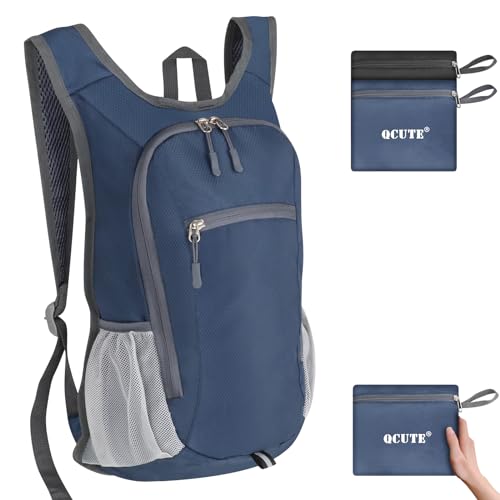 Qcute 15L Hiking Backpack Lightweight Packable Hiking Daypack Small Foldable Shoulder Bag Travel Day Pack Outdoor Gear