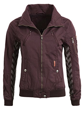 khujo Damen Jacke MAROKA mit Appliaktionen aus Strick