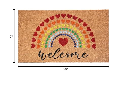 Calloway Mills 107851729 Rainbow Heart Doormat thumb #2