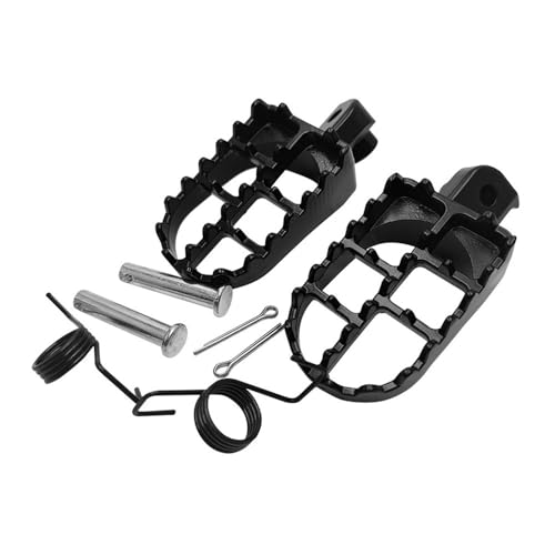 Estribos anchos Pedales Pedales De Clavijas Para Motocicleta, Reposapiés Aluminio Para PW50 PW80 BW80 TW200 WR200 250 500 XT225 XT250 XT350, 2 Uds
