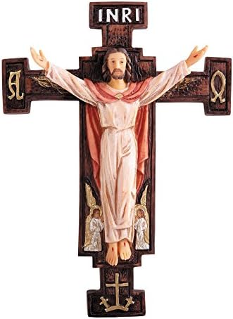 AT001 Catholic & Religious Risen Christ Wall Cross - 2/pk