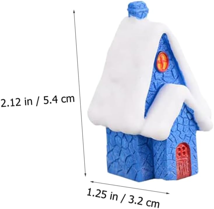 Christmas Garden Ornaments 7pcs Xmas Decorative House Adornments for Party Daily Decor