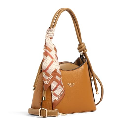 Image of EXOTIC Elara Knot Hobo Shoulder Bag for Women | Textured PU Leather | Detachable Sling Strap | Stylish Everyday Purse