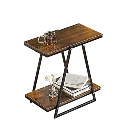 Gannyfer Small Table - Side End Table for Samll Spaces, Skinny Bedside Table with Magazine Holder, Slim End Tables… 4113F0wGaLL. SS400