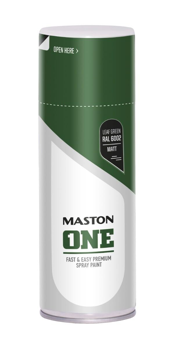 Maston Spray Paint ONE - Matt Leaf Green RAL6002 400ml