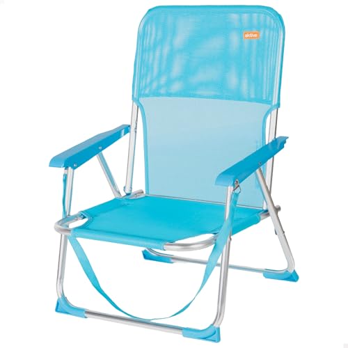 AKTIVE Silla de Playa Plegable Textileno