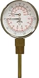 Winters TTD Series Steel Dual Scale Tridicator Thermometer with 2