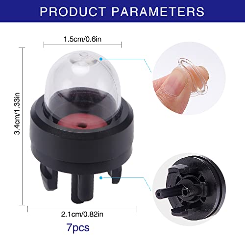 VooGenzek 7 Pièces Ampoule Amorçage D'essence, Ampoule de Carburant Pompe, Bulle D'huile de Carburateur, pour Stihl/Weed Eater/McCulloch/Ryobi Echo – vue 2