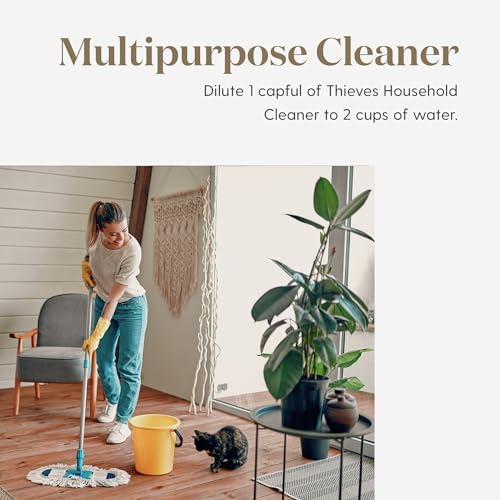 Image of Young Living Thieves Household Cleaner Refill - 64 fl oz - All-Surface Home Cleaner - Plant-Based - Pet-Safe Formula - Water and Essential Oil Infused
