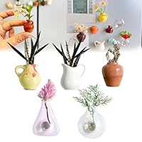 Amazon.co.jp: ミニ花瓶マグネット5個、ミニセラミック花瓶マグネット