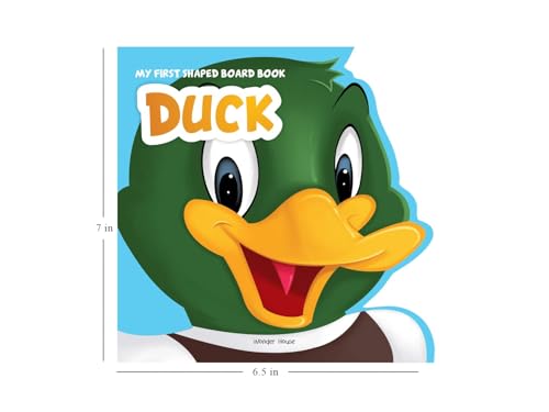 Image of My First Shaped Board book - Duck, Die-Cut Animals, Picture Book for Children