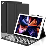 Tastiera iPad Pro 12.9 2017/2015, Cover Tastiera iPad Pro 12.9 1a/2a Generazione Pollici, Tastiera Italiano Retroilluminata Bluetooth Rimovibile per iPad Pro 12.9 A1584 / A1652/ A1670 / A1671, Nero