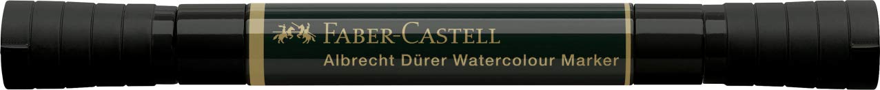Faber-Castell - 160499 - Boîte de 4 marqueurs aquarellables A. Dürer 199. Couleur noire