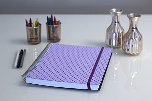 Confetti - Caderno Universitário Circle 10x1 160 Folhas Pautado Capa Lilás