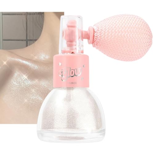 Brillo brillante en espray | 7 g de polvo de brillo corporal – resaltador de la piel cosmética para Halloween, fiesta, festival, concierto, maquillaje, ropa para mujeres