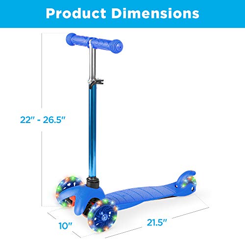 Best Choice Products SKY4105 Kids Mini Kick Scooter Toy W/ Light-Up Wheels thumb #6