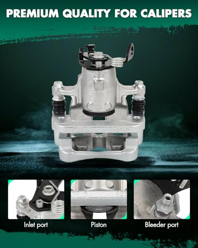 Image of SCITOO 18B5505 18B5504 Rear Left & Right Disc Brake Calipers Assembly w /Bracket for Chevrolet for Malibu 2014-2015,for Chevrolet for Malibu Limited 2016