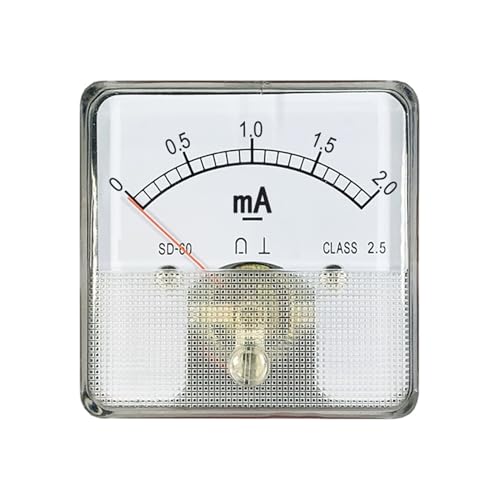Milliampèremètre de panneau DC 50mA à aiguille modèle CZ60 SD60