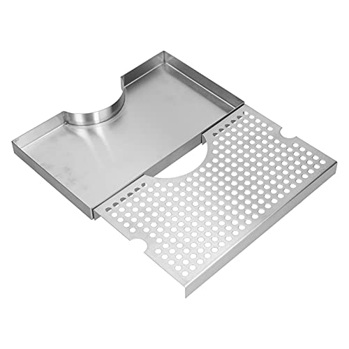 Bar-Tropfschale Edelstahl-Tropfschale Rostfrei Einzigartige glänzende Fass-Tropfschale Leicht zu reinigen Robuste Bierturm-Tropfschale für Bar-Restaurant