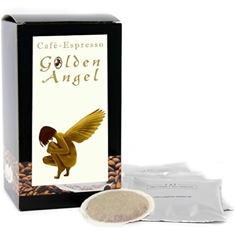 C&T Premium Kaffeepads Espresso Golden Angel 30 Stück | Pads für Senseo Kaffeemaschine | Dunkle Röstung | Würzig-Kräftig | Leichte Säure Cover