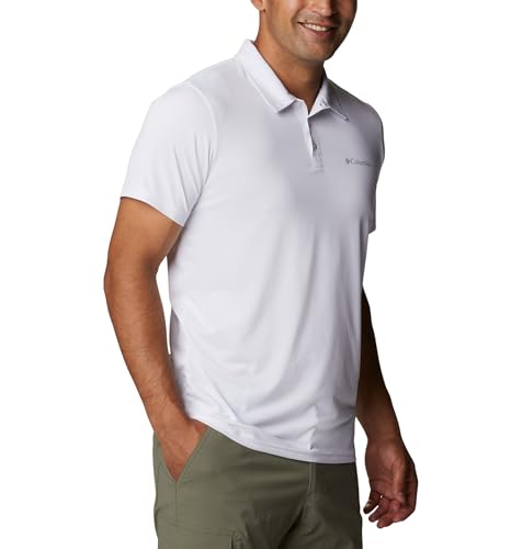 Image of Columbia Men's Solid Regular Fit Hike Polo