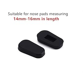 Nose Pads Covers,5 Pairs BEHLINE Slip-on Eyeglasses Nose Pads Covers,Soft Silicone Eye Glasses Nose Piece,Anti-Slip Nose Cushion Piece Nose Bridge Pads(Black)