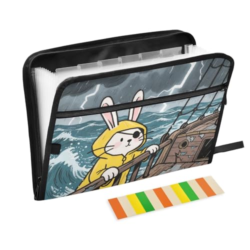 Carpeta de archivos con 13 bolsillos cremallera para proteger folios A4