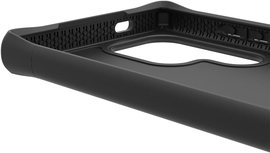 ITSKINS Hybrid R // Bold High-Impact Hybrid Case for Samsung Galaxy S24 Ultra, Compatible with MagSafe, Protective Military Shockproof Cover, Slim Phone Case - Black