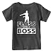 Kids Floss Like a Boss Flossin Dance Youth T Shirt (Charcoal, Youth M)