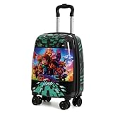 Mala Infantil Escolar/Viagem Com Giro 360º Skeet Resistente Verde