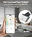 Ultrbeka Ultra-Thin Wallet Tracker Card 0.094in IP68 Waterproof Bluetooth Tracker for Wallet, Passport, Work with Apple Find My APP, Wireless Charging, Card Locator [Apple MFi Certified] iOS Only