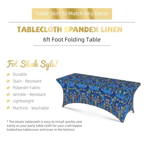 Nappe rectangulaire lavable et durable à haute élasticité pour table de repas